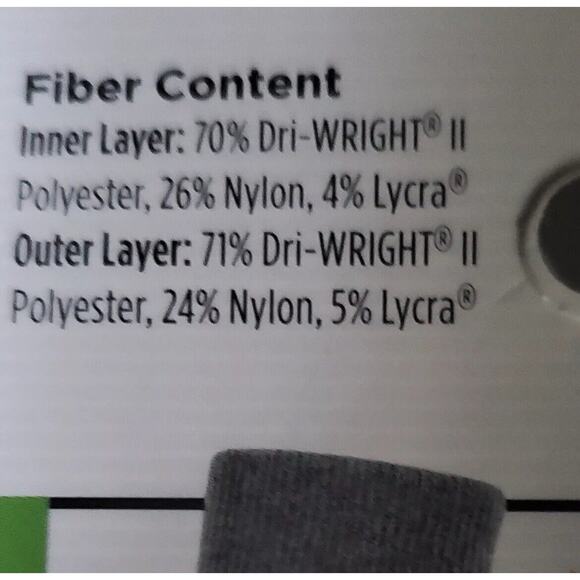 X2 Wrightsock Green Coolmesh II Low One Socks Mens Size S L62930 - Picture 4 of 4